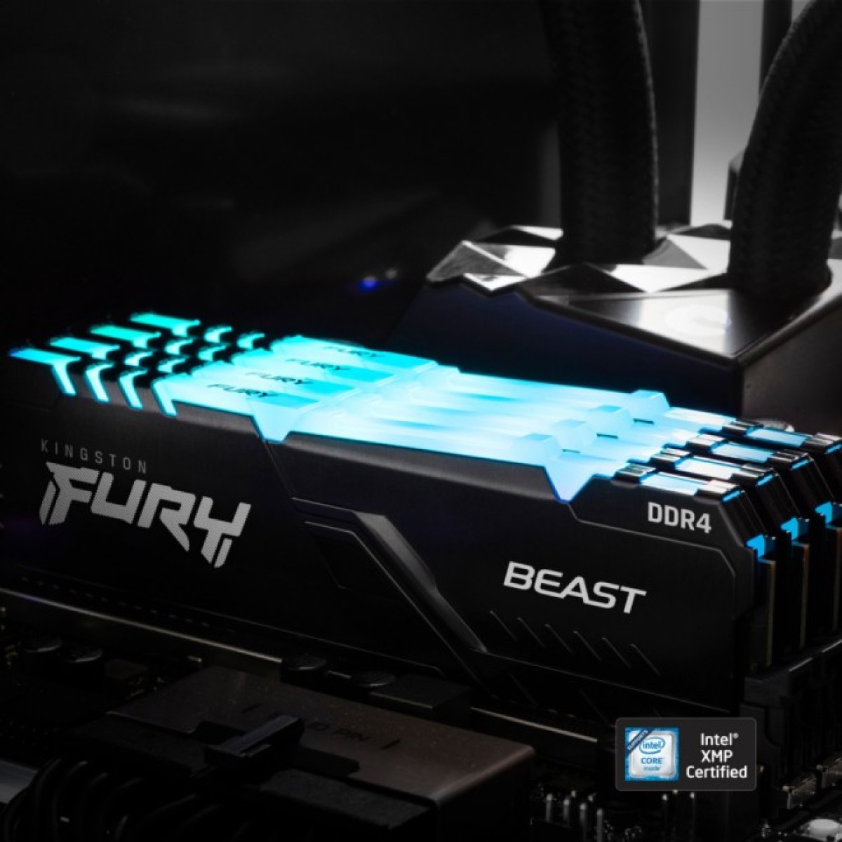 Модуль пам'яті для комп'ютера DDR4 8GB 3200 MHz Fury Beast RGB Kingston Fury (ex.HyperX) (KF432C16BBA/8) 98_98.jpg - фото 3