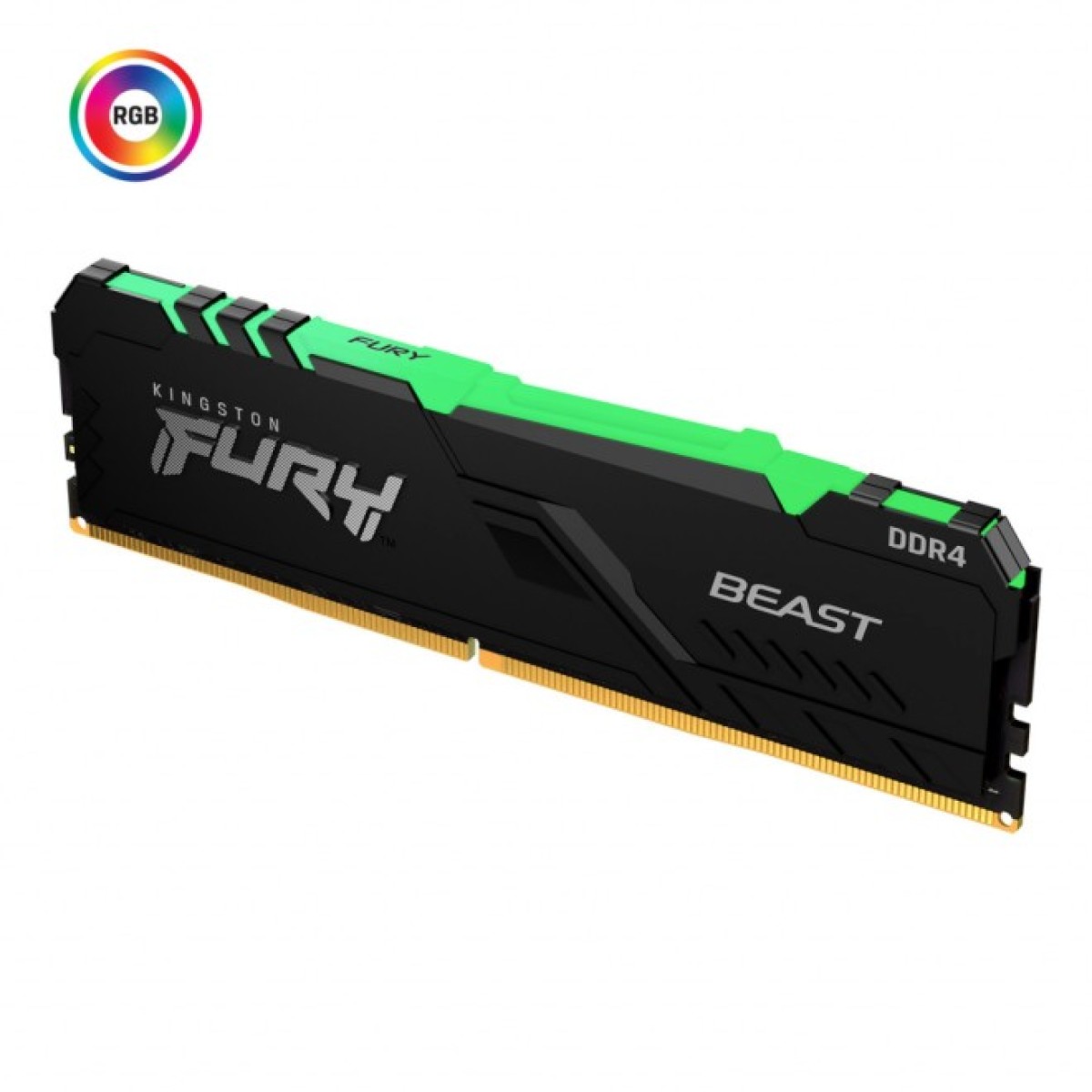 Модуль пам'яті для комп'ютера DDR4 8GB 3200 MHz Fury Beast RGB Kingston Fury (ex.HyperX) (KF432C16BBA/8) 256_256.jpg