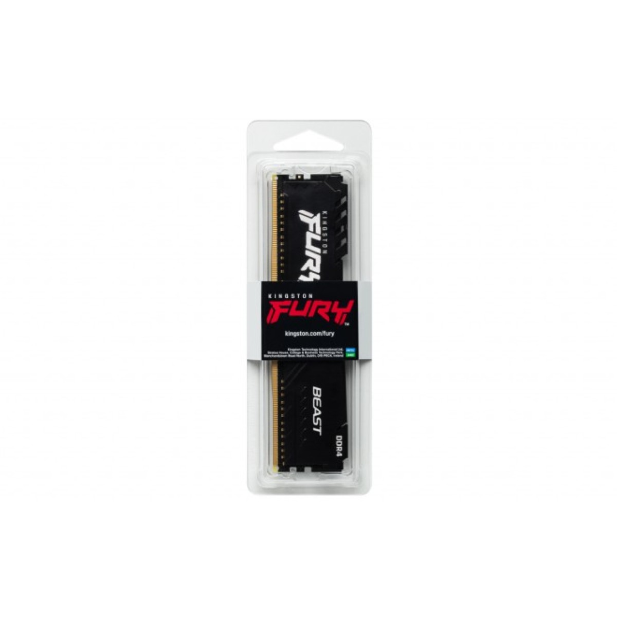 Модуль памяти для компьютера DDR4 16GB 2666 MHz Fury Beast Black Kingston Fury (ex.HyperX) (KF426C16BB1/16) 98_98.jpg - фото 8