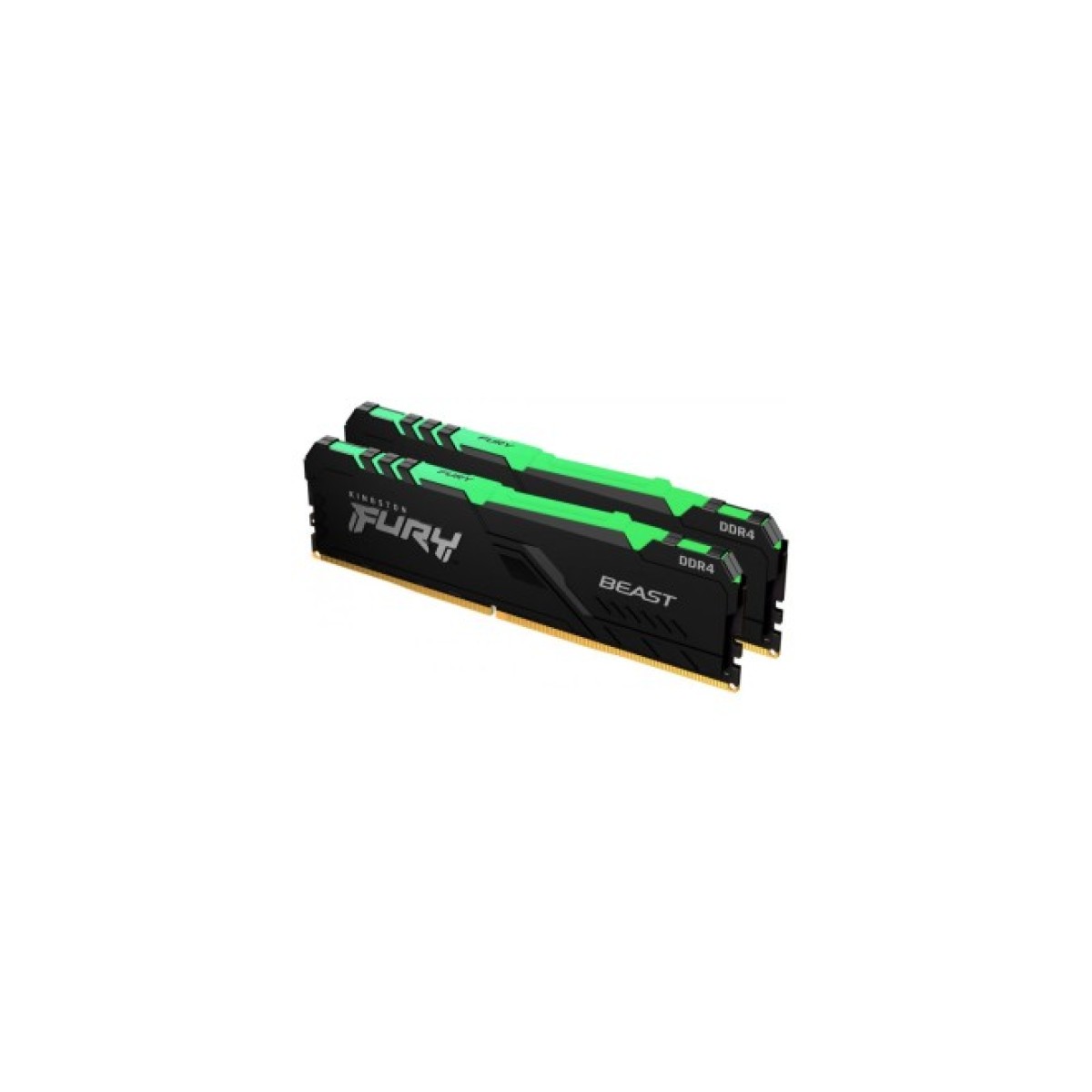 Модуль пам'яті для комп'ютера DDR4 16GB (2x8GB) 3200 MHz Fury Beast RGB Kingston Fury (ex.HyperX) (KF432C16BBAK2/16) 98_98.jpg - фото 1