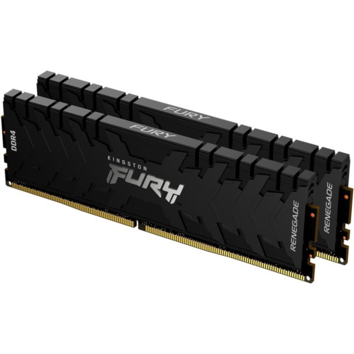 Модуль пам'яті для комп'ютера DDR4 16GB (2x8GB) 3200 MHz Renegade Black Kingston Fury (ex.HyperX) (KF432C16RBK2/16) 98_98.jpg - фото 1