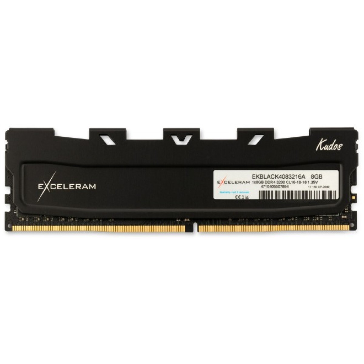 Модуль памяти для компьютера DDR4 8GB 3200 MHz Kudos Black eXceleram (EKBLACK4083216A) 256_256.jpg