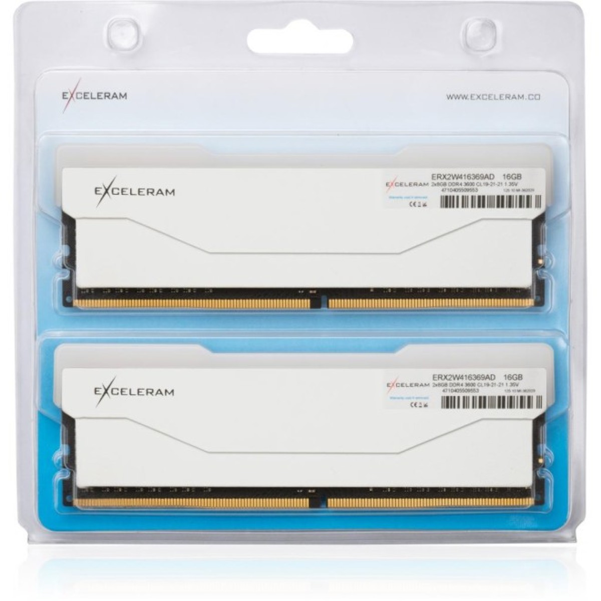 Модуль пам'яті для комп'ютера DDR4 16GB (2x8GB) 3600 MHz RGB X2 Series White eXceleram (ERX2W416369AD) 98_98.jpg - фото 3