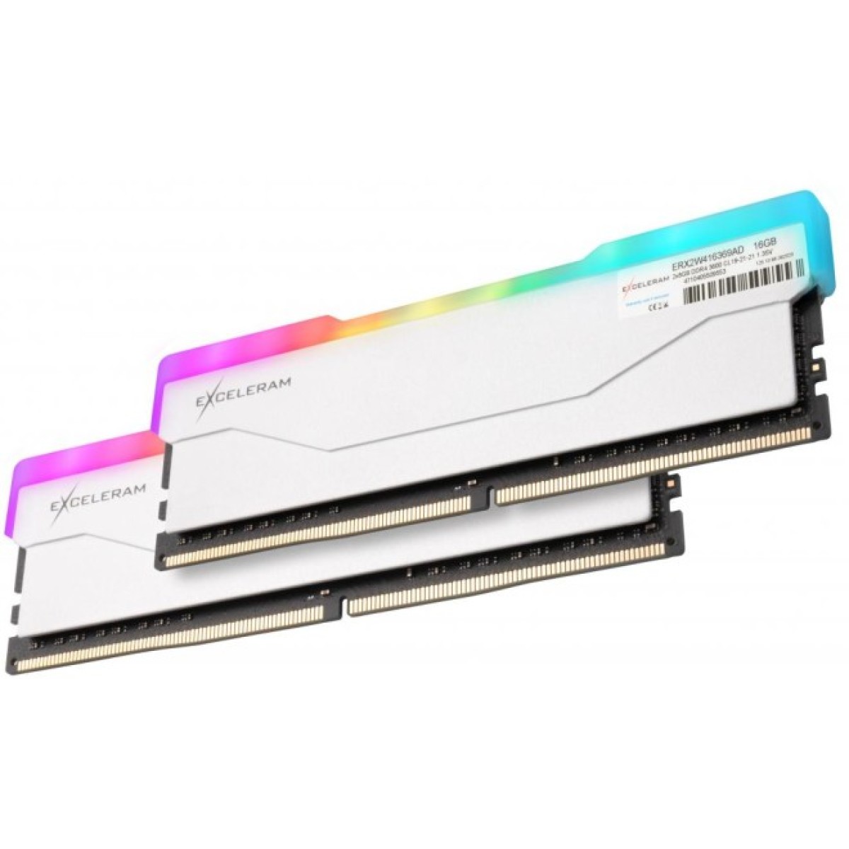 Модуль памяти для компьютера DDR4 16GB (2x8GB) 3600 MHz RGB X2 Series White eXceleram (ERX2W416369AD) 98_98.jpg - фото 4