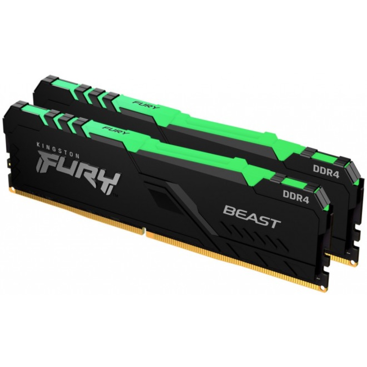 Модуль памяти для компьютера DDR4 32GB (2x16GB) 3200 MHz Beast RGB Kingston Fury (ex.HyperX) (KF432C16BBAK2/32) 256_256.jpg