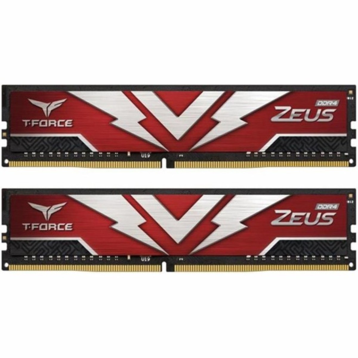 Модуль памяти для компьютера DDR4 16GB (2x8GB) 3000 MHz T-Force Zeus Red Team (TTZD416G3000HC16CDC01) 256_256.jpg