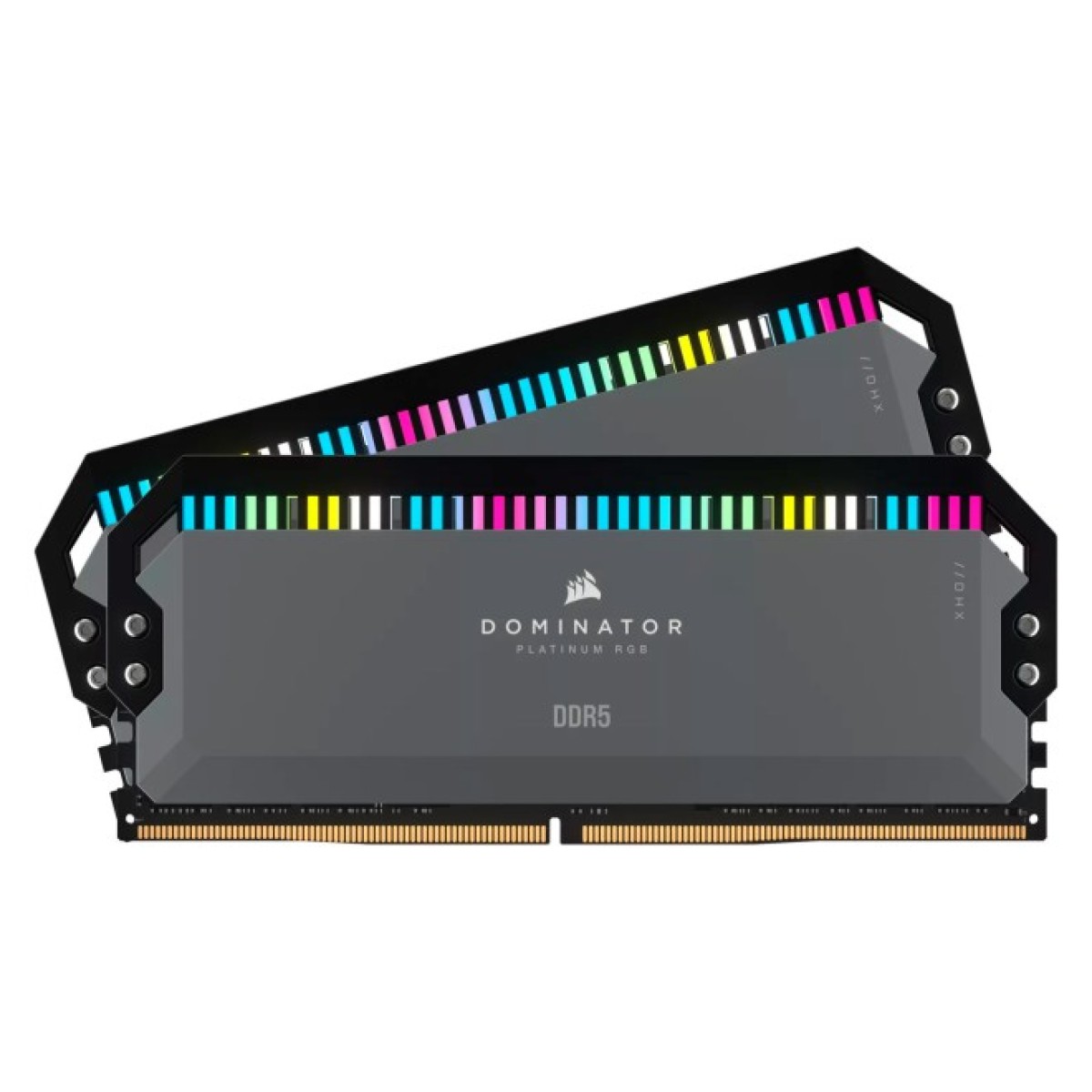 Модуль пам'яті для комп'ютера DDR5 32GB (2x16GB) 6000 MHz Dominator Platinum RGB Gray Corsair (CMT32GX5M2D6000Z36) 98_98.jpg - фото 2