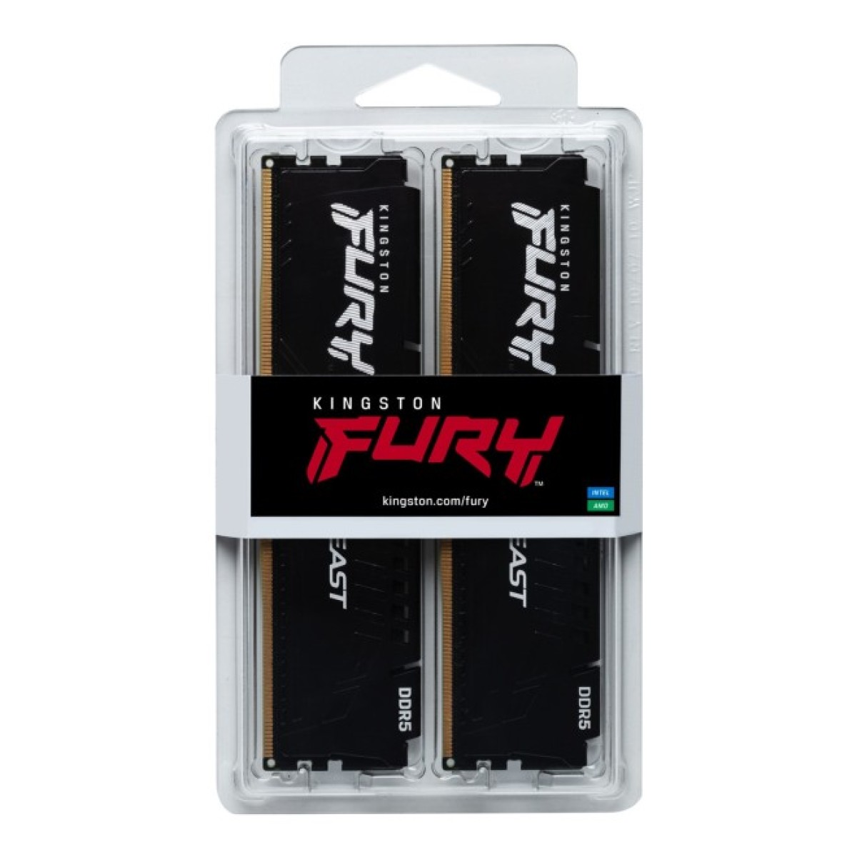 Модуль памяти для компьютера DDR5 16GB (2x8GB) 6000 MHz Beast Black Kingston Fury (ex.HyperX) (KF560C40BBK2-16) 98_98.jpg - фото 2