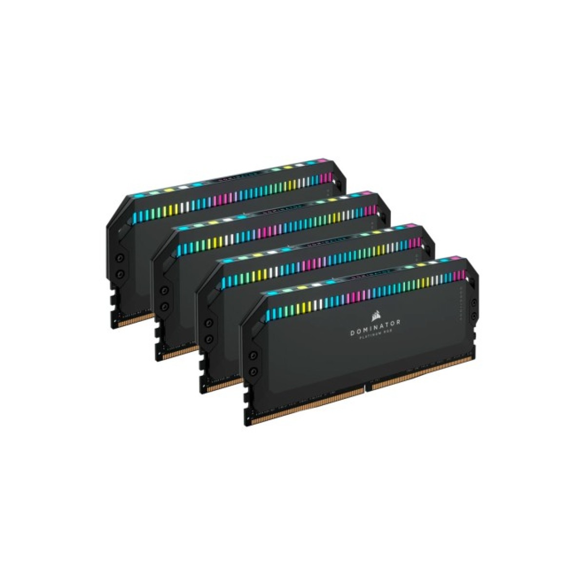 Модуль пам'яті для комп'ютера DDR5 64GB (4x16GB) 6200 MHz Dominator Platinum RGB Black Corsair (CMT64GX5M4B6200C32) 98_98.jpg - фото 2