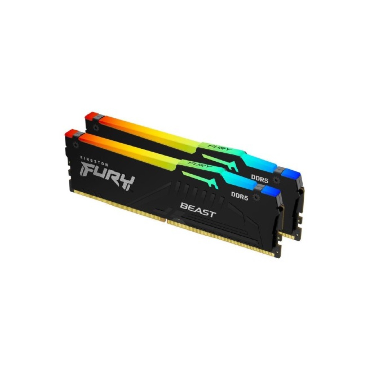 Модуль пам'яті для комп'ютера DDR5 64GB (2x32GB) 5200 MHz Beast RGB Kingston Fury (ex.HyperX) (KF552C40BBAK2-64) 98_98.jpg - фото 2