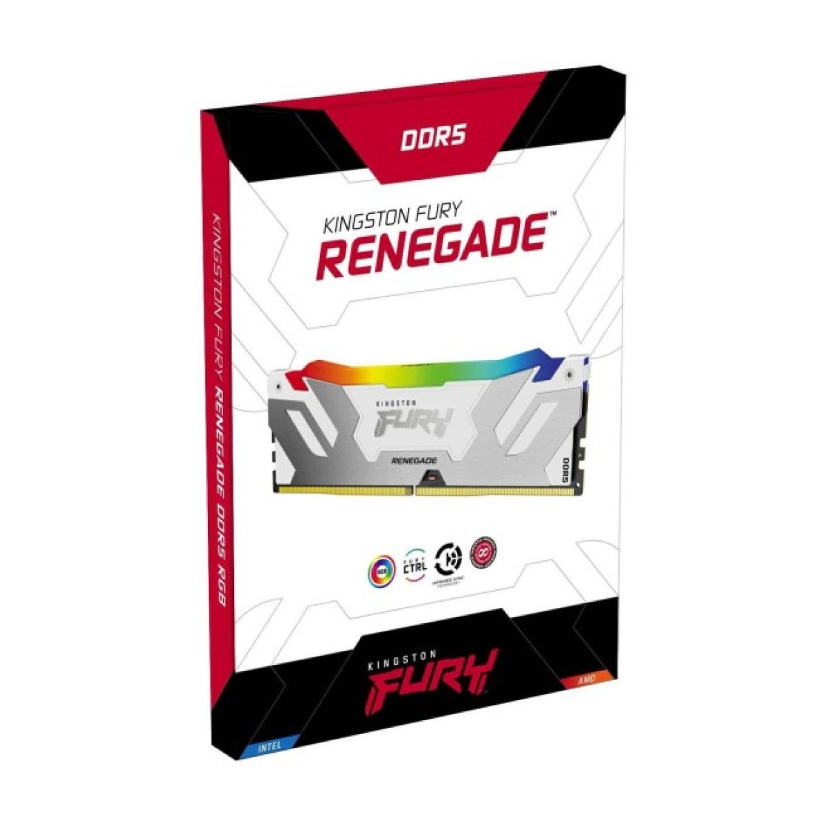 Модуль памяти для компьютера DDR5 32GB 6000 MHz Renegade RGB White Kingston Fury (ex.HyperX) (KF560C32RWA-32) 98_98.jpg - фото 4