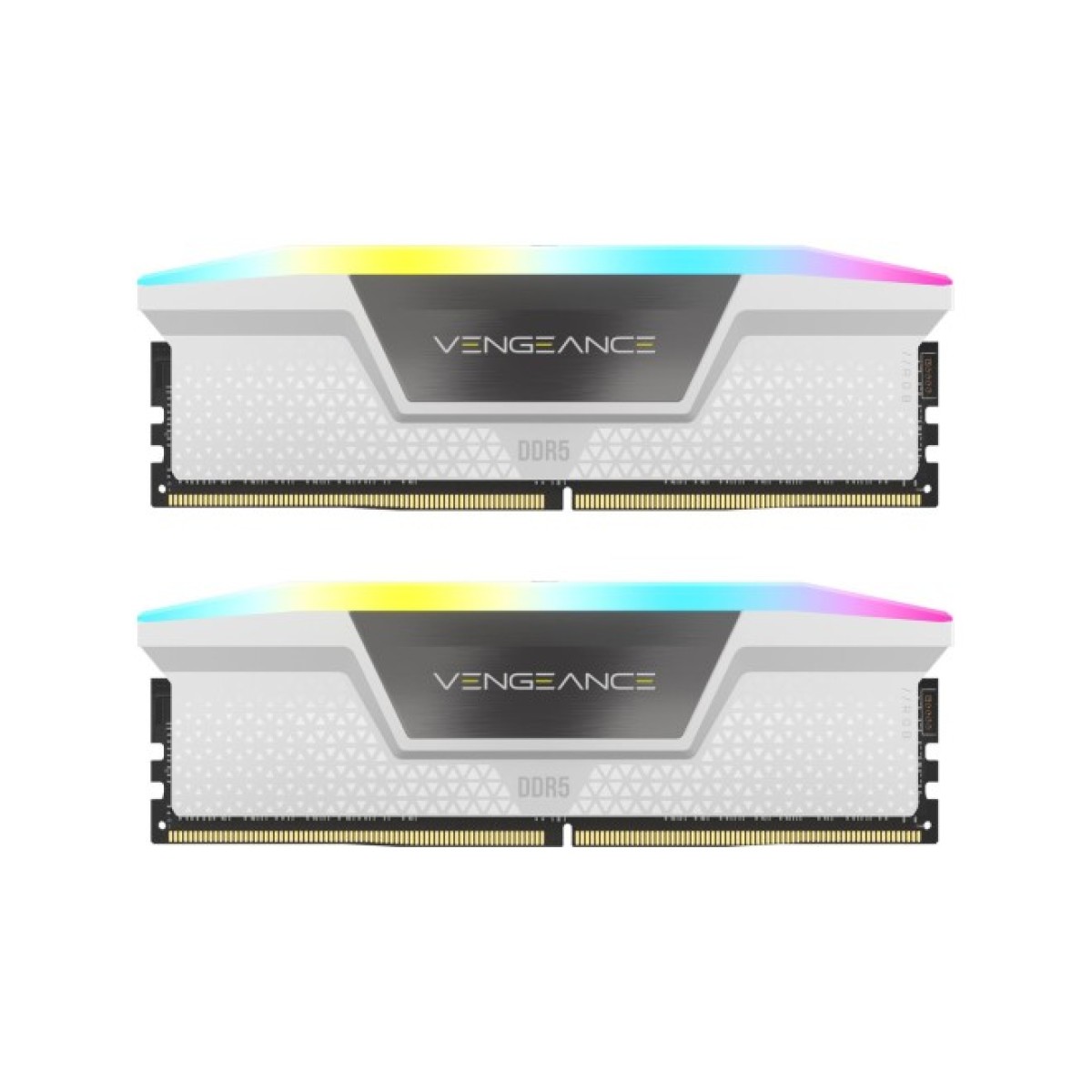 Модуль пам'яті для комп'ютера DDR5 64GB (2x32GB) 6000 MHz XMP 3.0 Vengeance RGB White Corsair (CMH64GX5M2B6000C40W) 256_256.jpg