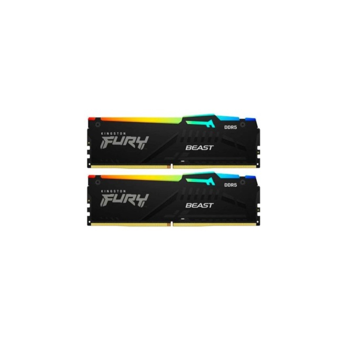 Модуль памяти для компьютера DDR5 16GB (2x8GB) 5200 MHz Beast RGB Kingston Fury (ex.HyperX) (KF552C36BBEAK2-16) 256_256.jpg