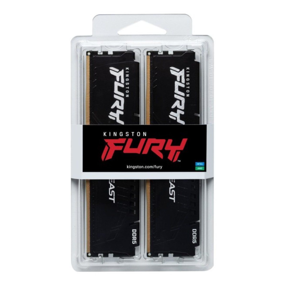 Модуль пам'яті для комп'ютера DDR5 16GB (2x8GB) 5200 MHz Beast Black Kingston Fury (ex.HyperX) (KF552C36BBEK2-16) 98_98.jpg - фото 5