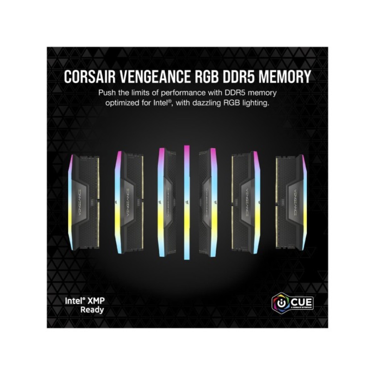 Модуль пам'яті для комп'ютера DDR5 32GB (2x16GB) 5600 MHz Vengeance RGB Corsair (CMH32GX5M2B5600C36K) 98_98.jpg - фото 5