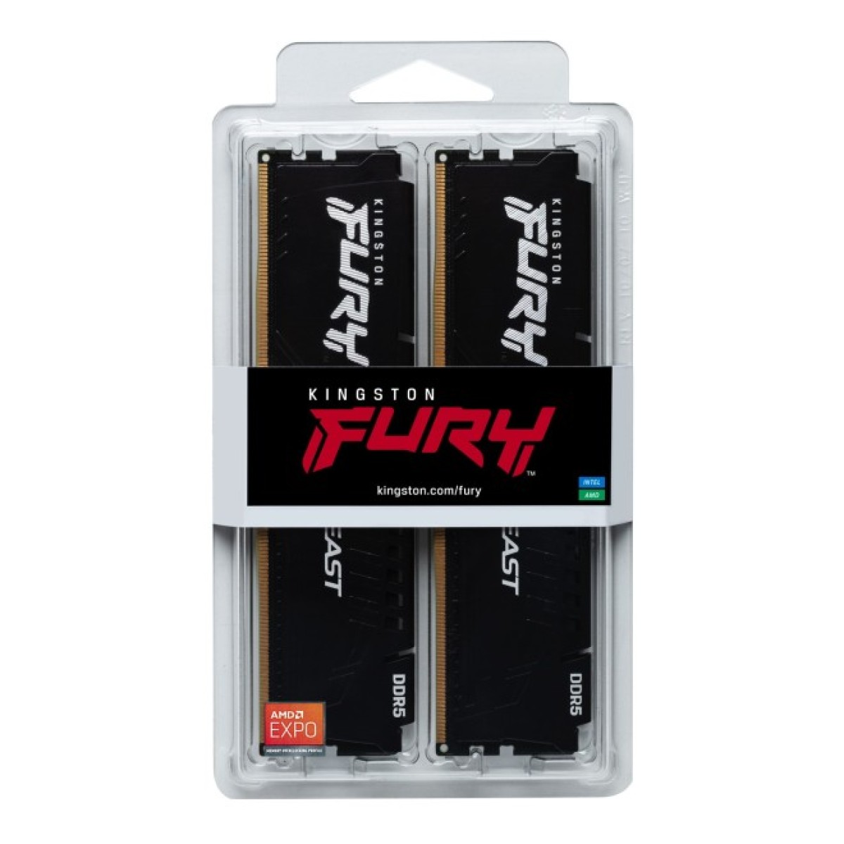 Модуль пам'яті для комп'ютера DDR5 16GB (2x8GB) 6000 MHz Beast Kingston Fury (ex.HyperX) (KF560C36BBEK2-16) 98_98.jpg - фото 8