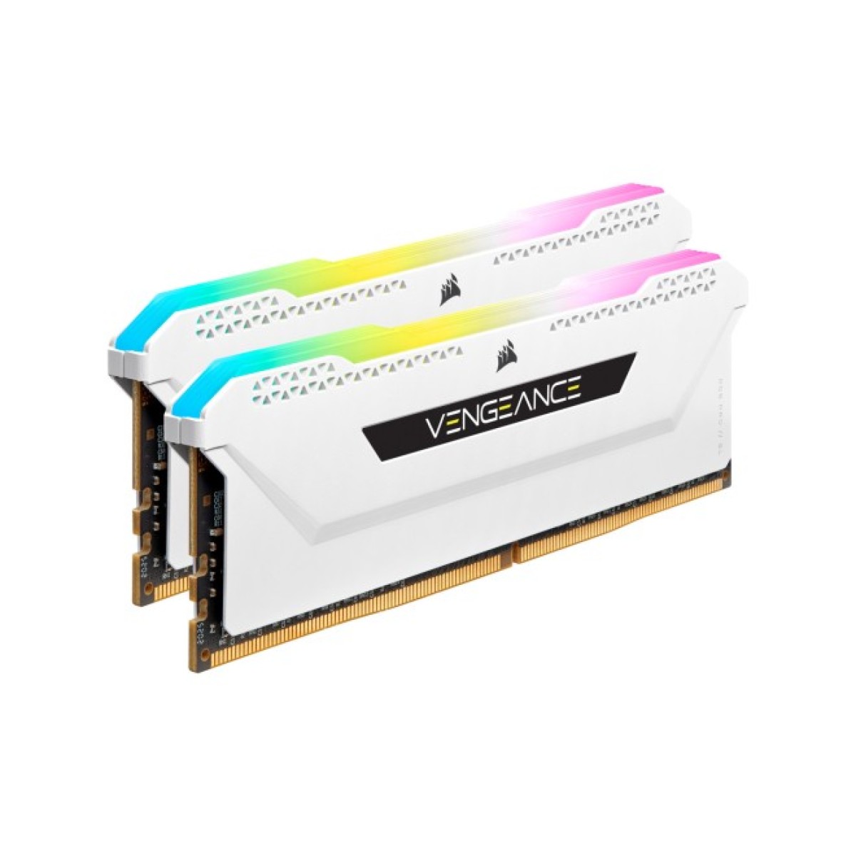 Модуль пам'яті для комп'ютера DDR4 32GB (2x16GB) 3600 MHz Vengeance RGB Pro SL White Corsair (CMH32GX4M2D3600C18W) 98_98.jpg - фото 2