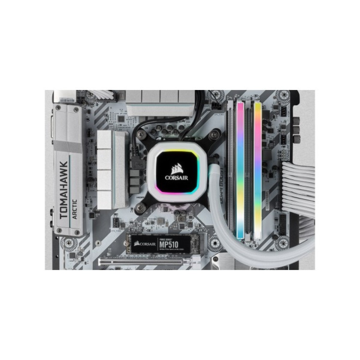 Модуль пам'яті для комп'ютера DDR4 32GB (2x16GB) 3600 MHz Vengeance RGB Pro SL White Corsair (CMH32GX4M2D3600C18W) 98_98.jpg - фото 3