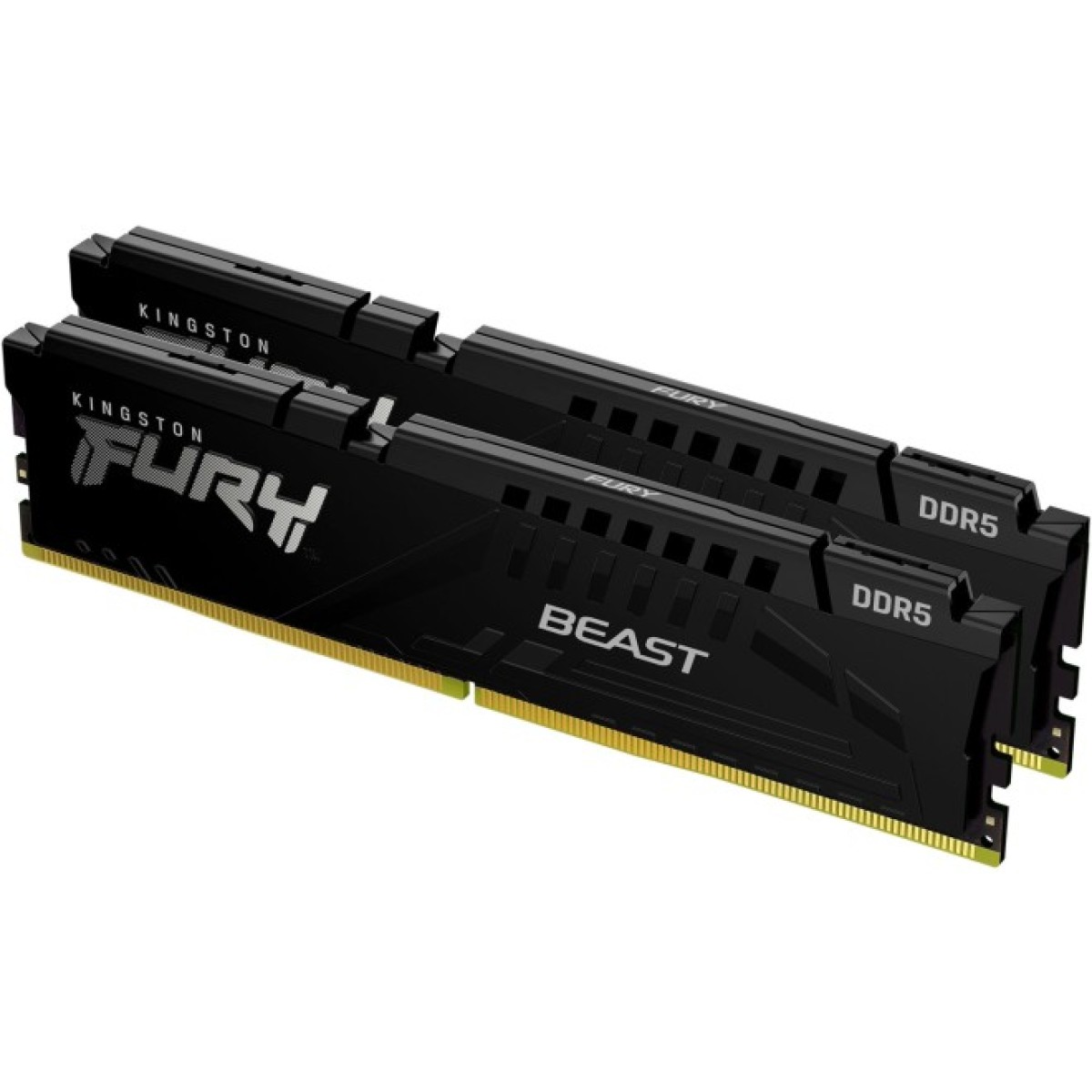 Модуль пам'яті для комп'ютера DDR5 64GB (2x32GB) 5600 MHz FURY Beast Black Kingston Fury (ex.HyperX) (KF556C40BBK2-64) 98_98.jpg - фото 3