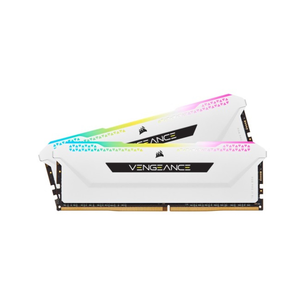 Модуль пам'яті для комп'ютера DDR4 32GB (2x16GB) 3600 MHz Vengeance RGB Pro SL White Corsair (CMH32GX4M2D3600C18W) 256_256.jpg