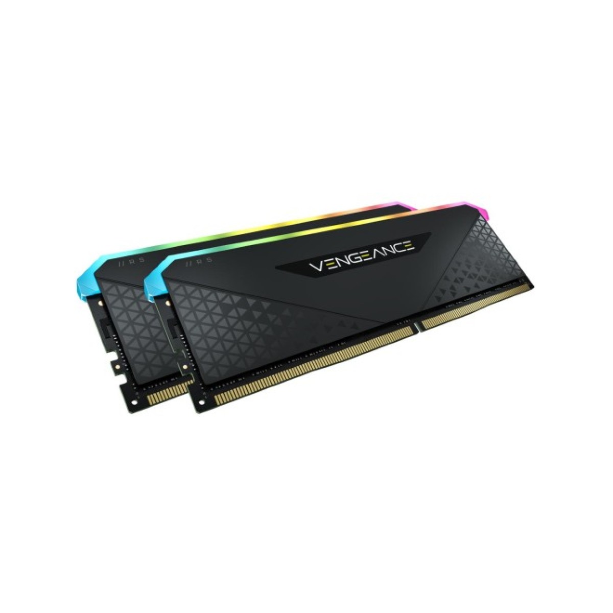 Модуль пам'яті для комп'ютера DDR4 16GB (2x8GB) 3200 MHz Vengeance RGB RS Black Corsair (CMG16GX4M2E3200C16) 98_98.jpg - фото 2