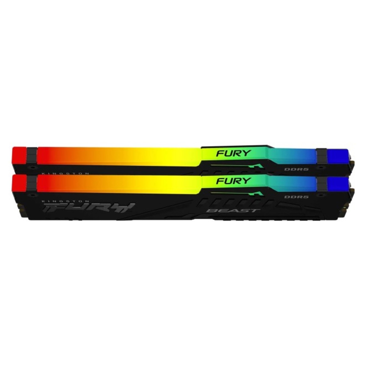 Модуль пам'яті для комп'ютера DDR5 64GB (2x32GB) 4800 MHz FURY Beast RGB Kingston Fury (ex.HyperX) (KF548C38BBAK2-64) 98_98.jpg - фото 2