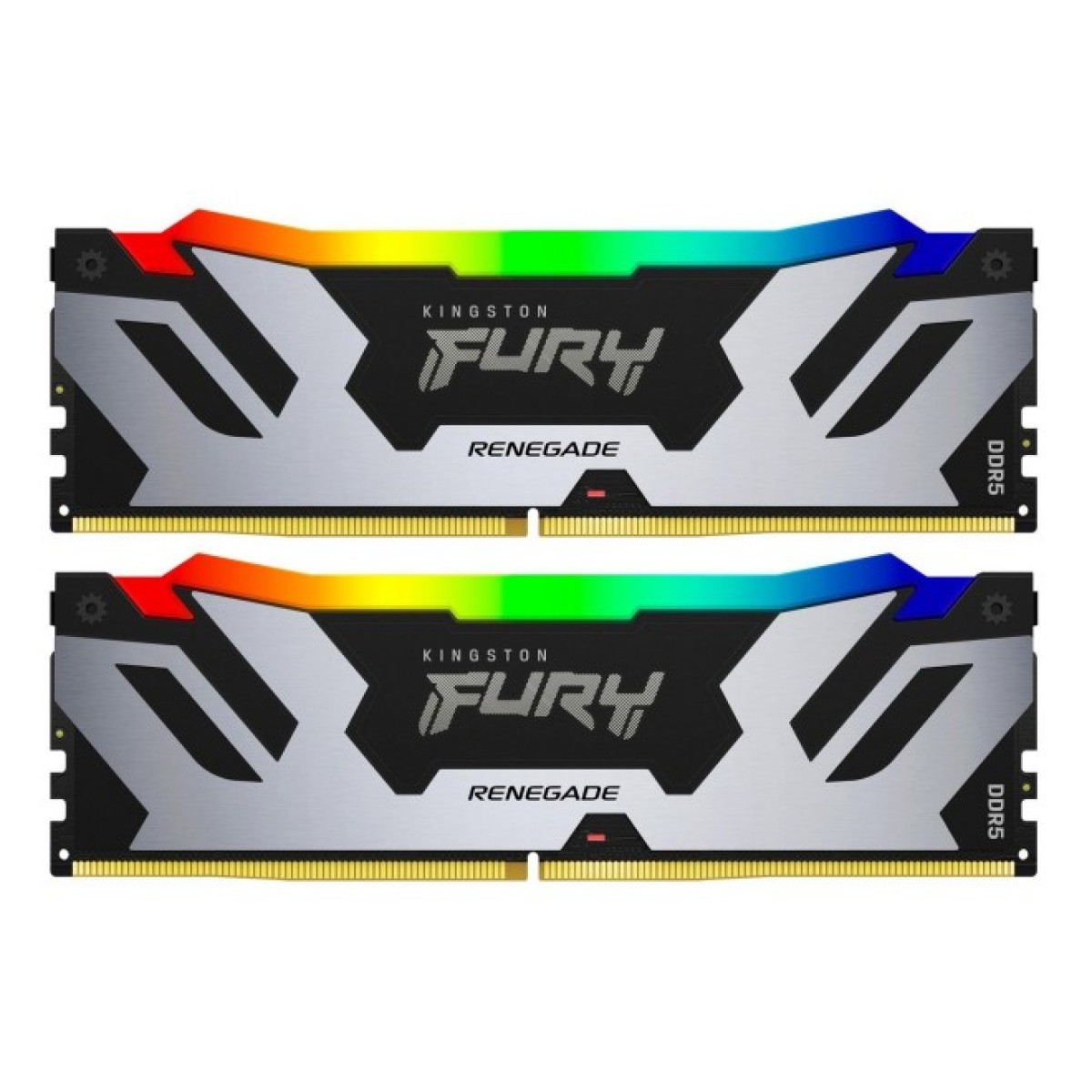 Модуль памяти для компьютера DDR5 32GB (2x16GB) 6400 MHz Renegade Silver RGB Kingston Fury (ex.HyperX) (KF564C32RSAK2-32) 256_256.jpg