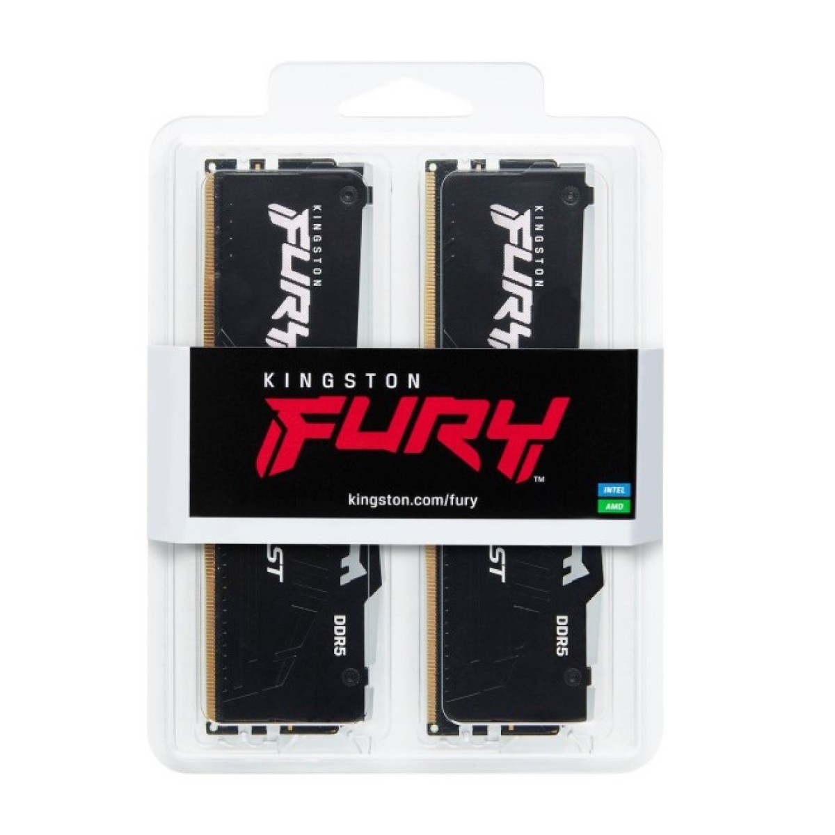 Модуль памяти для компьютера DDR5 16GB (2x8GB) 5600 MHz Beast RGB Kingston Fury (ex.HyperX) (KF556C40BBAK2-16) 98_98.jpg - фото 3