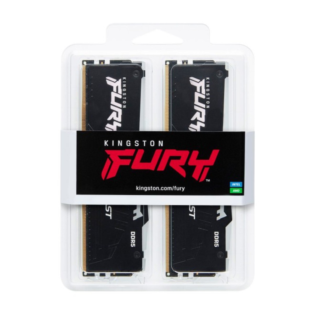 Модуль пам'яті для комп'ютера DDR5 64GB (2x32GB) 4800 MHz FURY Beast RGB Kingston Fury (ex.HyperX) (KF548C38BBAK2-64) 98_98.jpg - фото 3