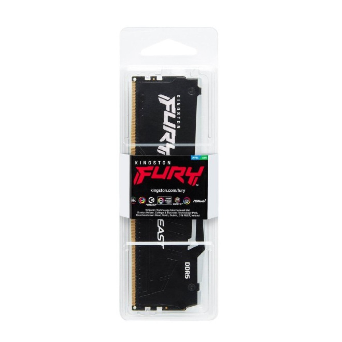 Модуль памяти для компьютера DDR5 16GB 5200 MHz Beast Black RGB Kingston Fury (ex.HyperX) (KF552C40BBA-16) 98_98.jpg - фото 2