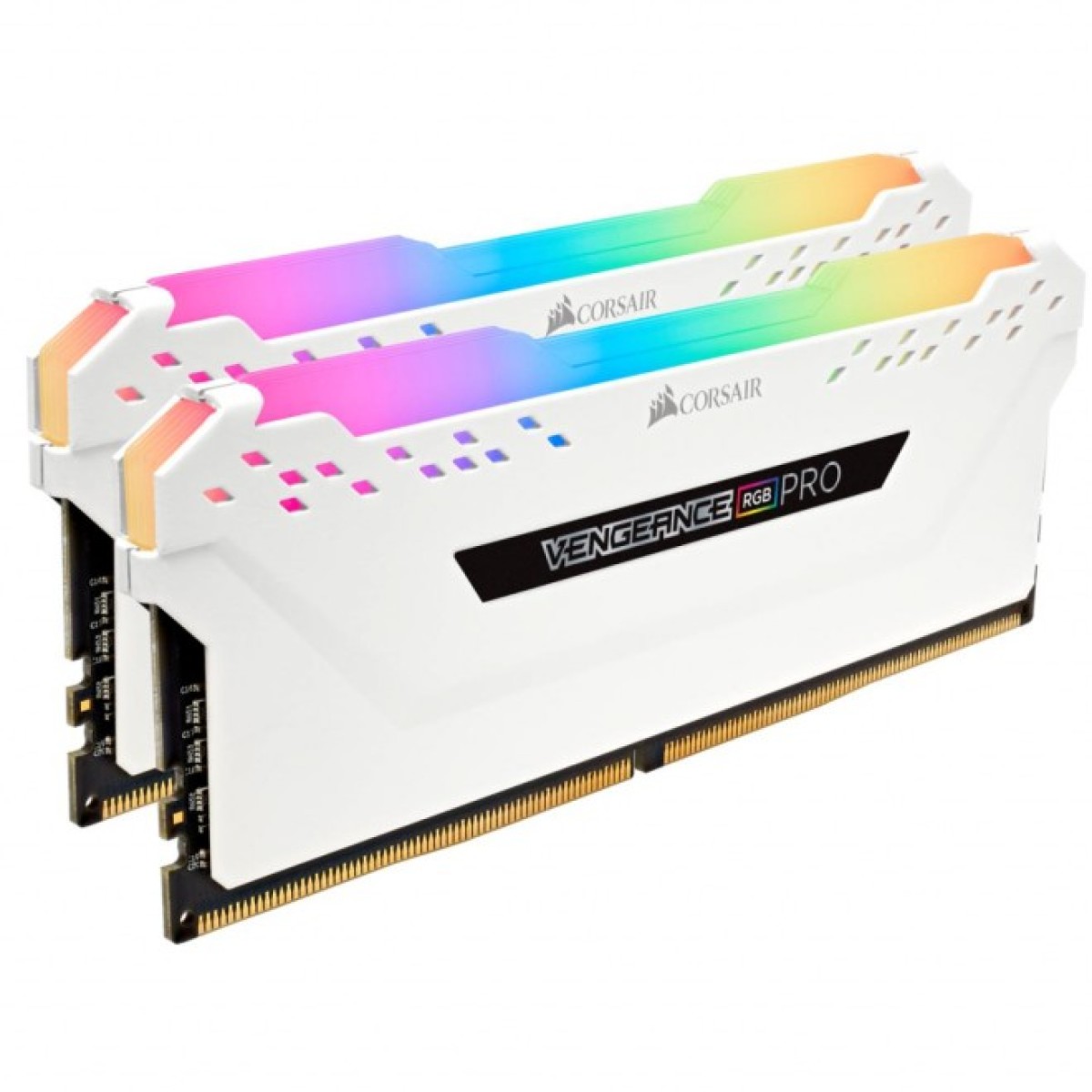 Модуль пам'яті для комп'ютера DDR4 16GB (2x8GB) 3600 MHz Vengeance RGB Pro White Corsair (CMW16GX4M2D3600C18W) 98_98.jpg - фото 2