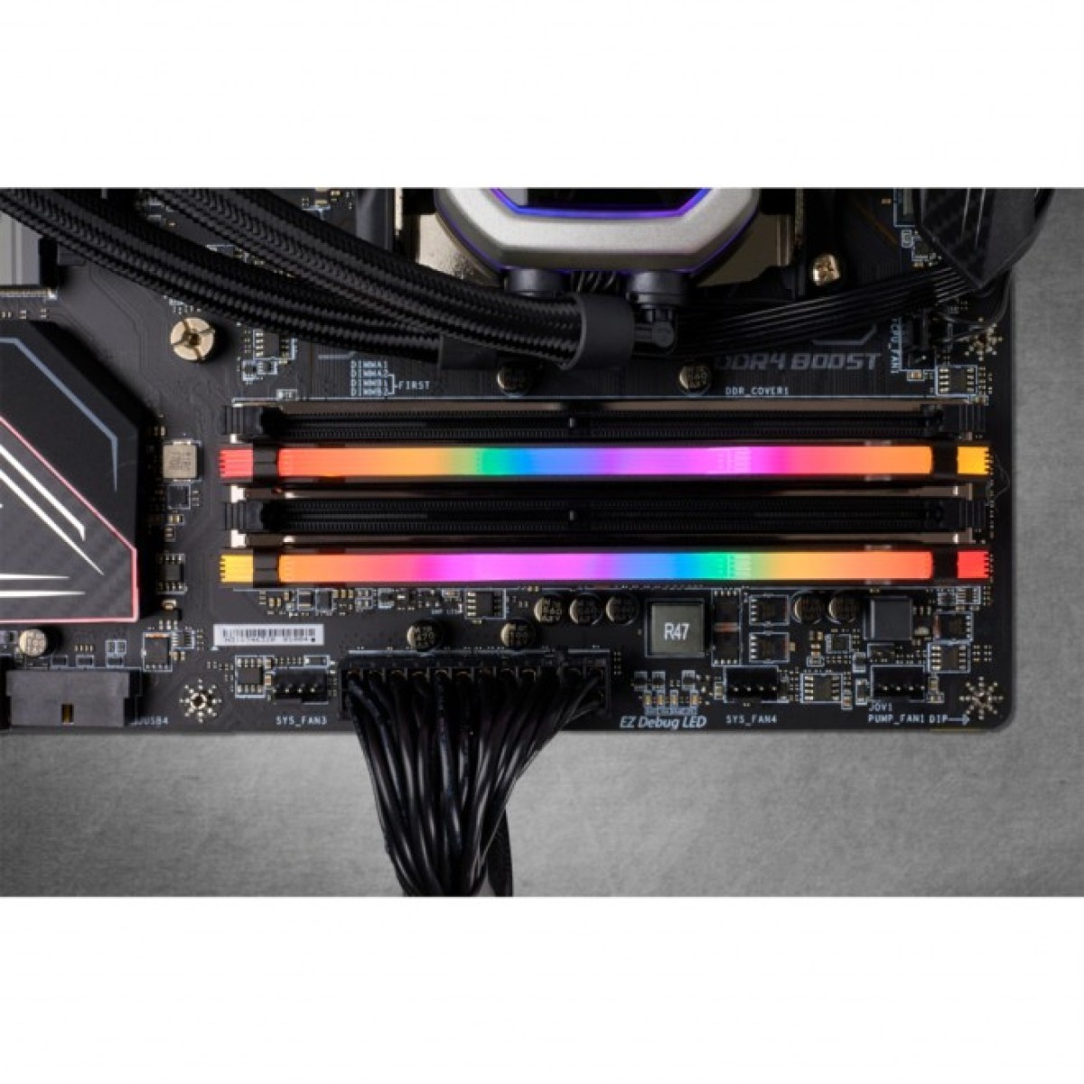 Модуль пам'яті для комп'ютера DDR4 16GB (2x8GB) 3600 MHz Vengeance RGB Pro Black Corsair (CMW16GX4M2D3600C18) 98_98.jpg - фото 3