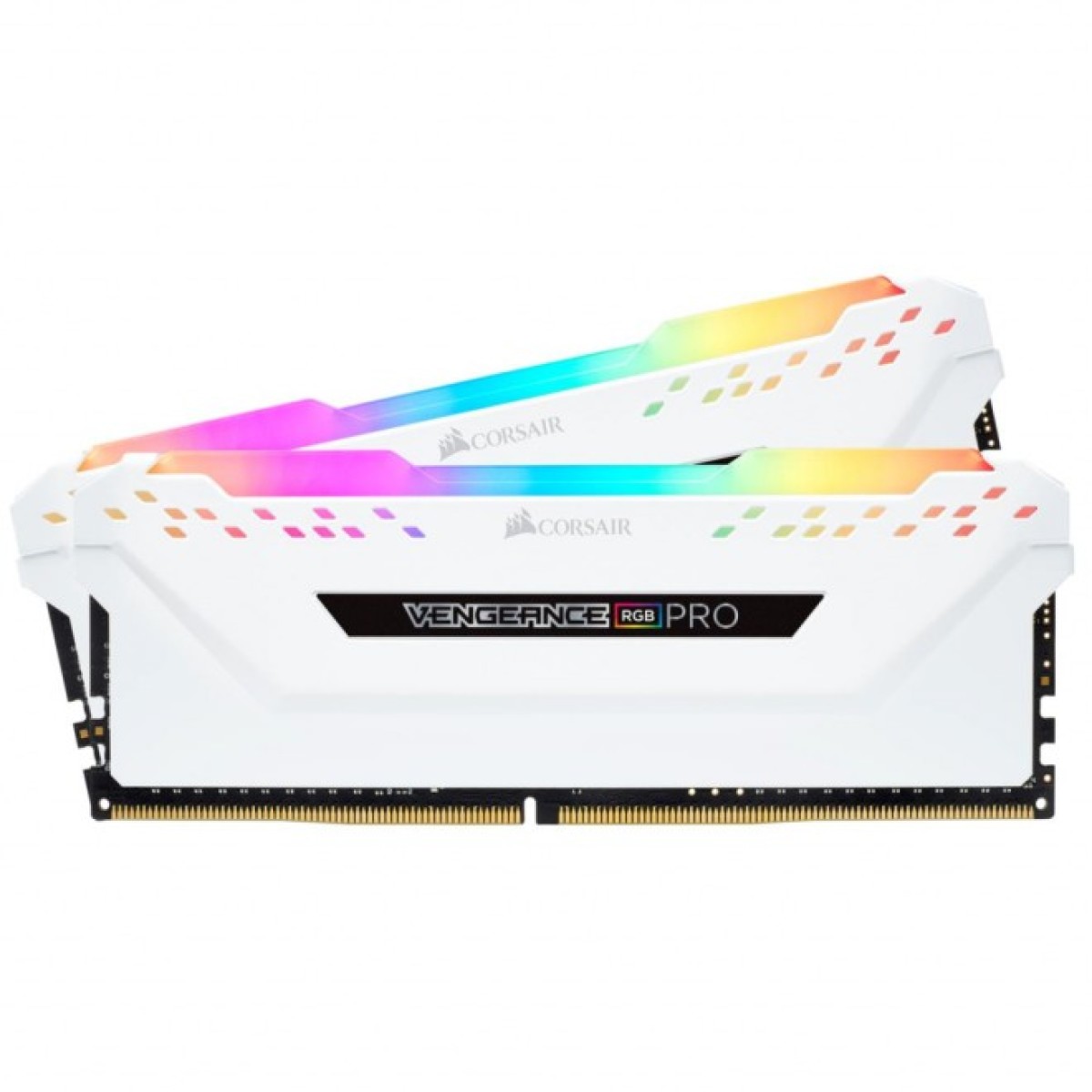 Модуль пам'яті для комп'ютера DDR4 16GB (2x8GB) 3600 MHz Vengeance RGB Pro White Corsair (CMW16GX4M2D3600C18W) 98_98.jpg - фото 3