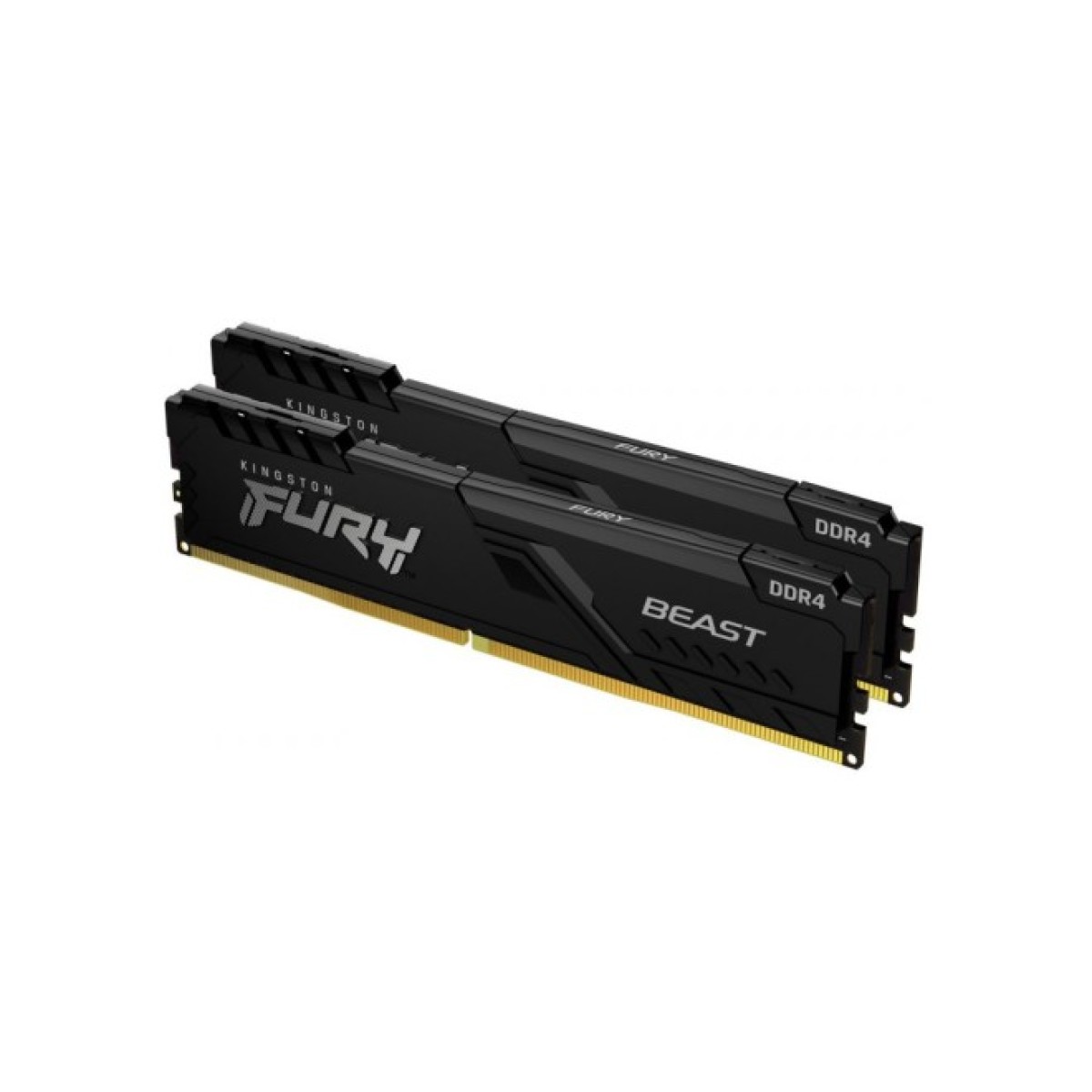 Модуль памяти для компьютера DDR4 32GB (2x16GB) 2666 MHz FURY Beast Black Kingston Fury (ex.HyperX) (KF426C16BBK2/32) 256_256.jpg