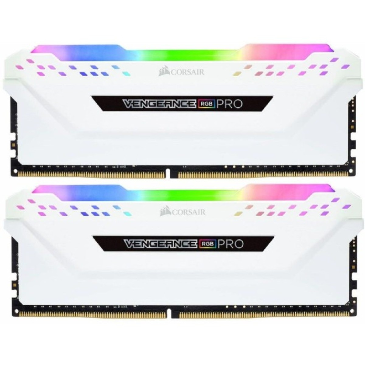 Модуль пам'яті для комп'ютера DDR4 16GB (2x8GB) 3600 MHz Vengeance RGB Pro White Corsair (CMW16GX4M2D3600C18W) 98_98.jpg - фото 1