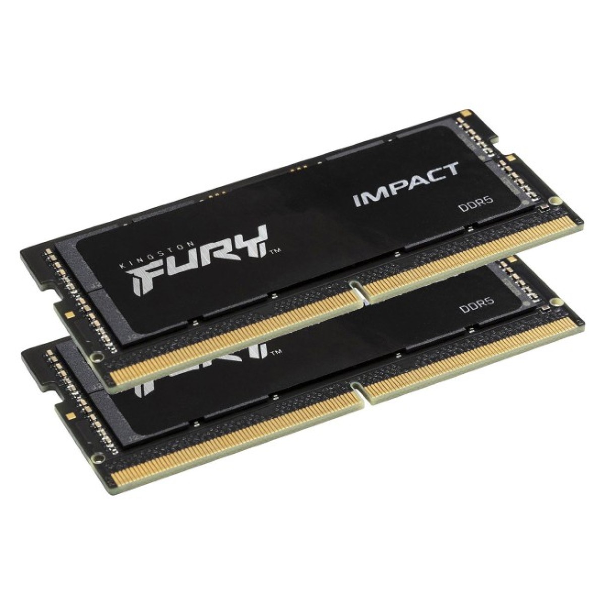 Модуль памяти для ноутбука SoDIMM DDR5 32GB (2x16GB) 5600 MHz Impact Black Kingston Fury (ex.HyperX) (KF556S40IBK2-32) 98_98.jpg - фото 2