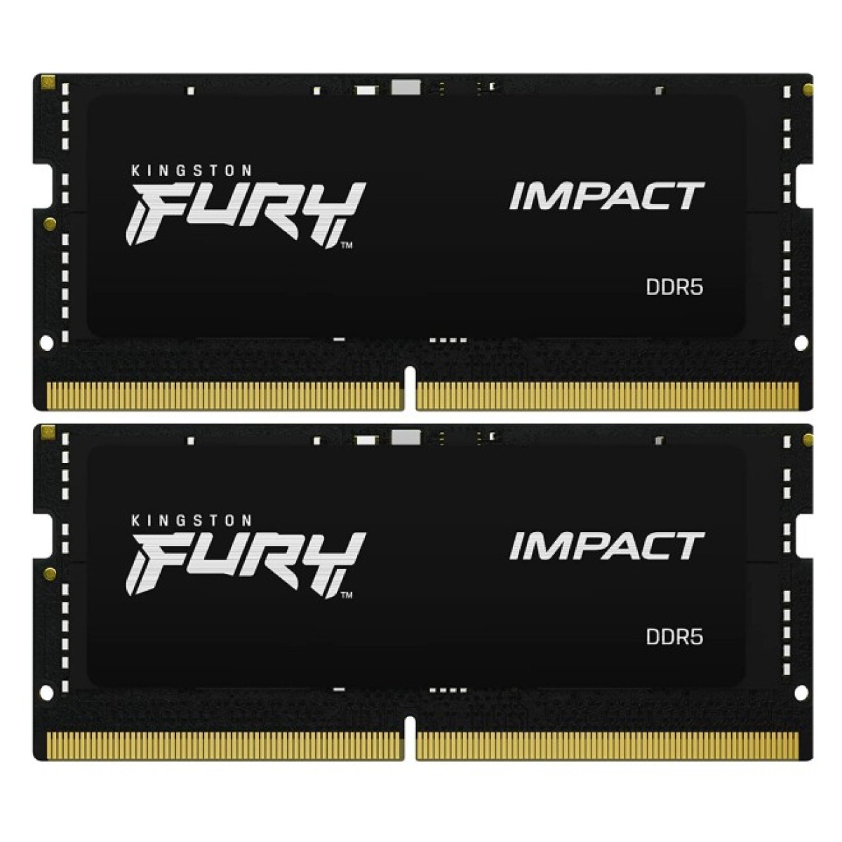 Модуль памяти для ноутбука SoDIMM DDR5 32GB (2x16GB) 5600 MHz Impact Black Kingston Fury (ex.HyperX) (KF556S40IBK2-32) 98_98.jpg - фото 1