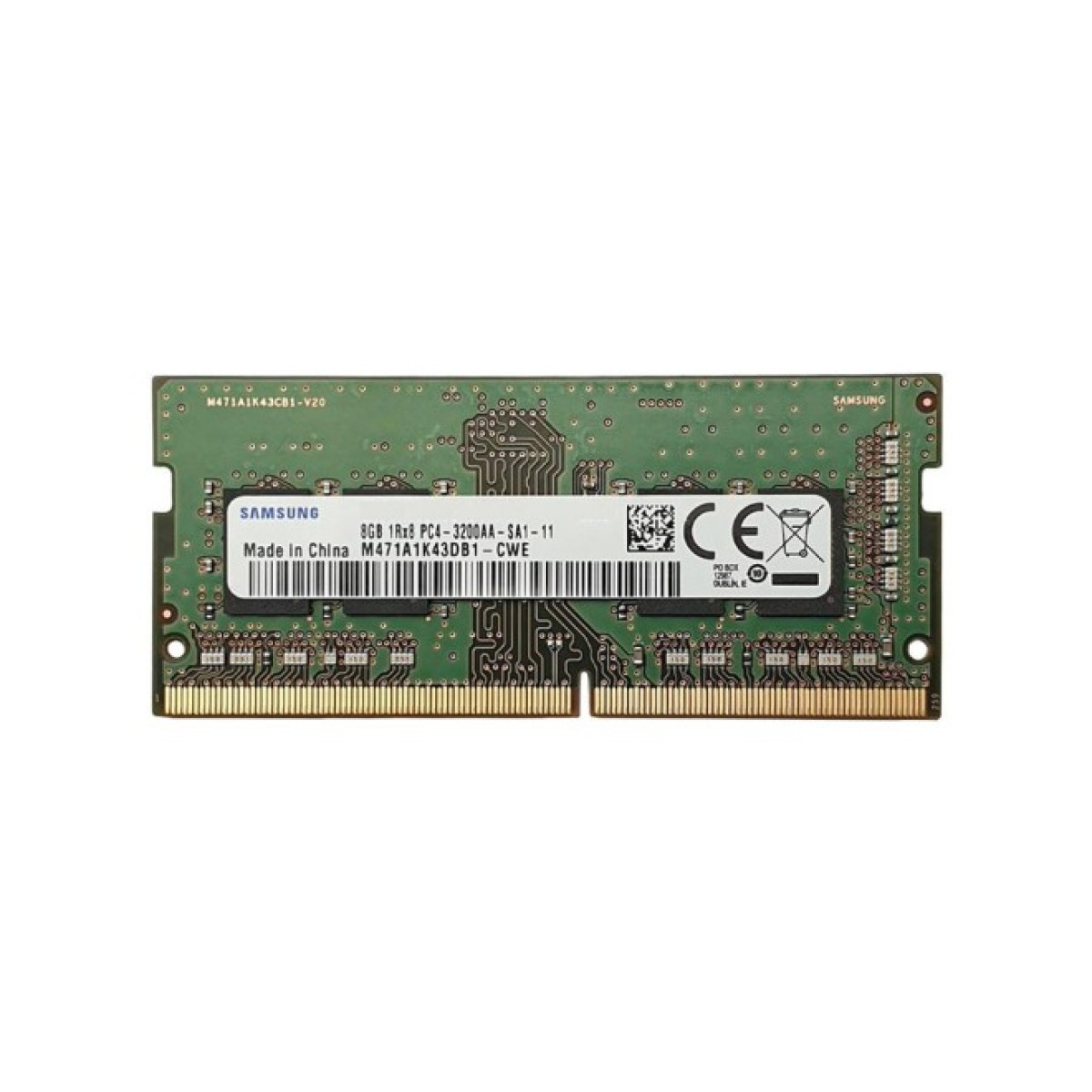 Модуль памяти для ноутбука SoDIMM DDR4 8GB 3200 MHz Samsung (M471A1G44AB0-CWE) 256_256.jpg