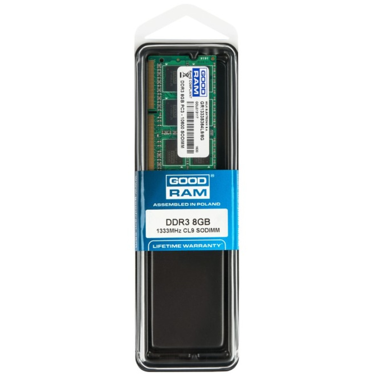 Модуль памяти для ноутбука SoDIMM DDR3 8GB 1333 MHz Goodram (GR1333S364L9/8G) 98_98.jpg - фото 3