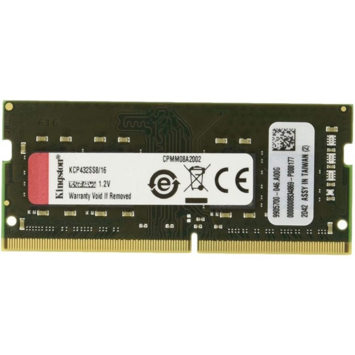 Модуль памяти для ноутбука SoDIMM DDR4 16GB 3200 MHz Kingston (KCP432SS8/16) 98_98.jpg