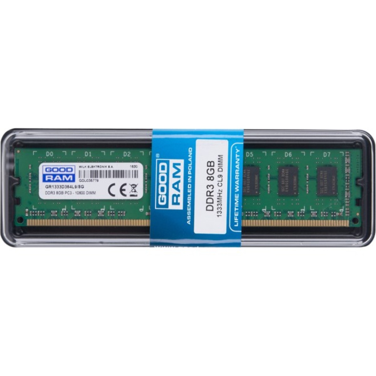 Модуль пам'яті для комп'ютера DDR3 8GB 1333 MHz Goodram (GR1333D364L9/8G) 98_98.jpg - фото 2