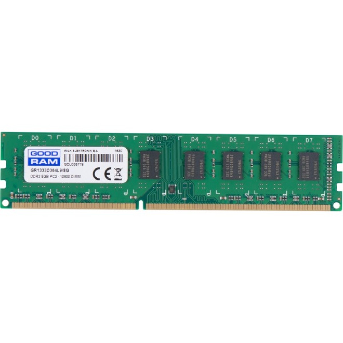 Модуль пам'яті для комп'ютера DDR3 8GB 1333 MHz Goodram (GR1333D364L9/8G) 98_98.jpg - фото 1