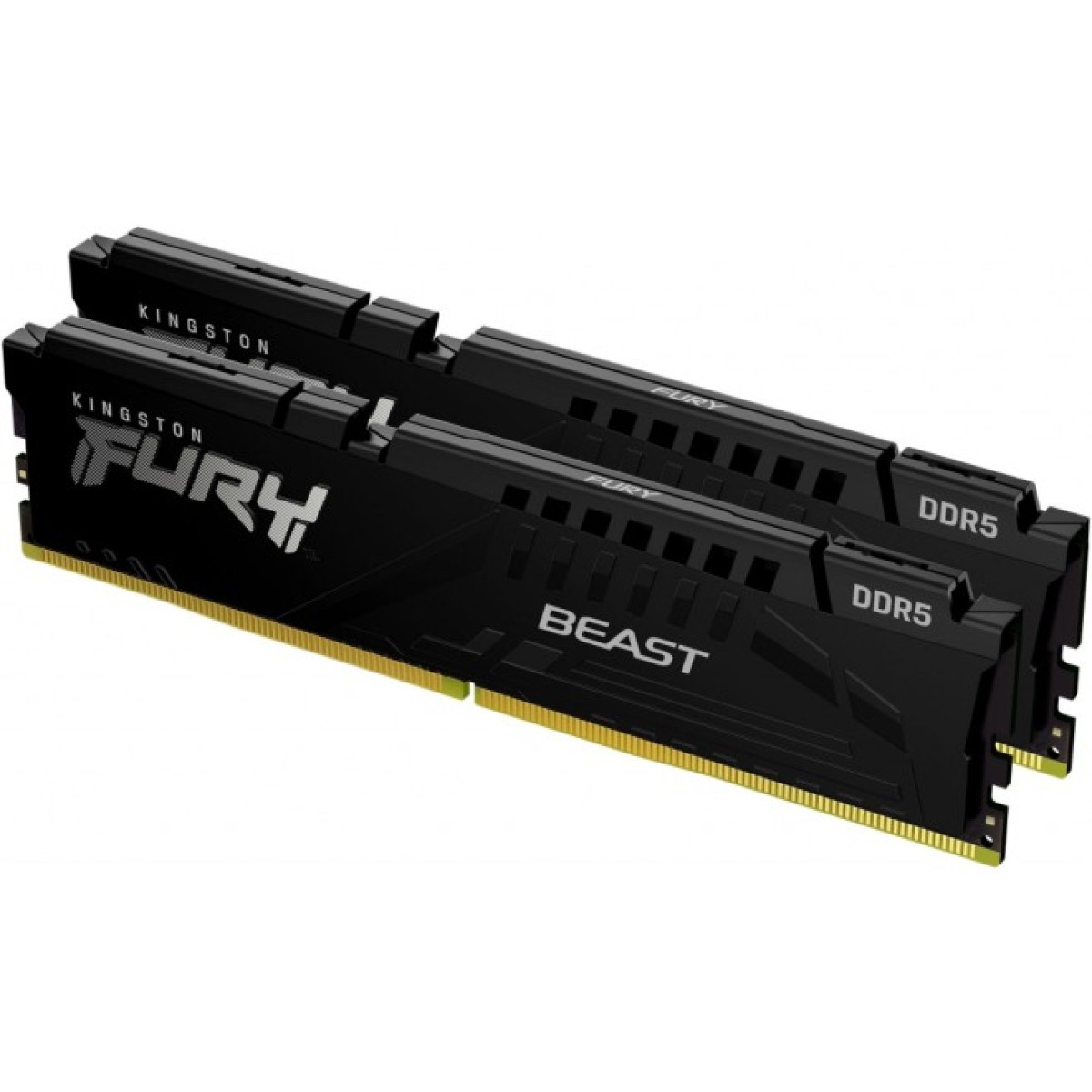 Модуль пам'яті для комп'ютера DDR5 32GB (2x16GB) 4800 MHz Beast Black Kingston Fury (ex.HyperX) (KF548C38BBK2-32) 98_98.jpg - фото 2