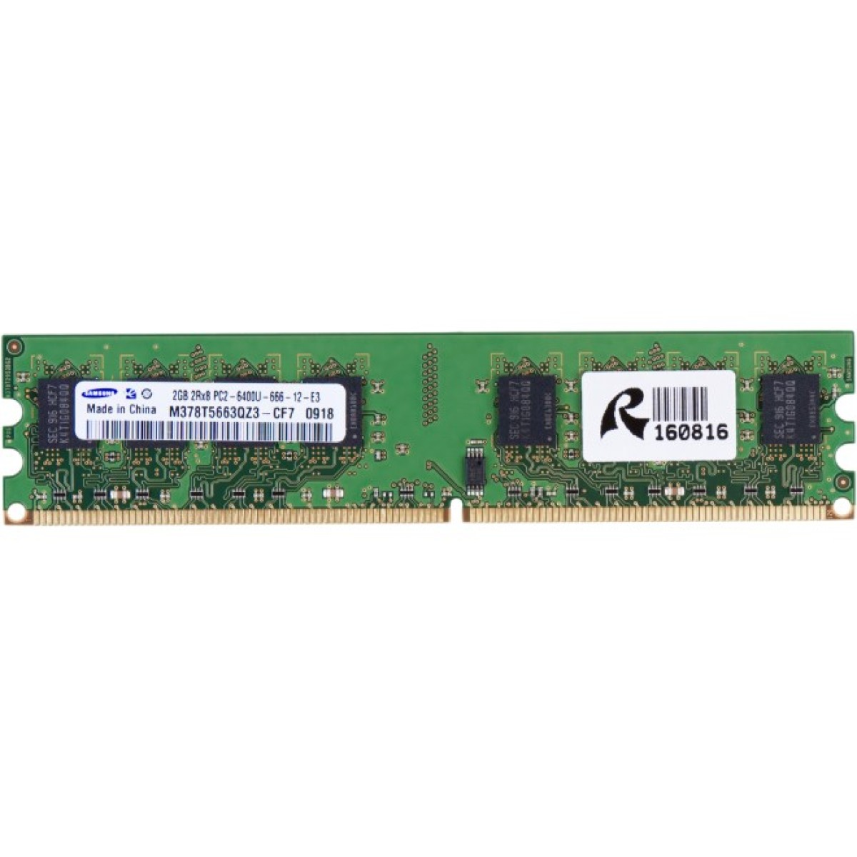 Модуль пам'яті для комп'ютера DDR2 2GB 800 MHz Samsung (M378B5663QZ3-CF7 / M378T5663QZ3-CF7) 98_98.jpg - фото 1