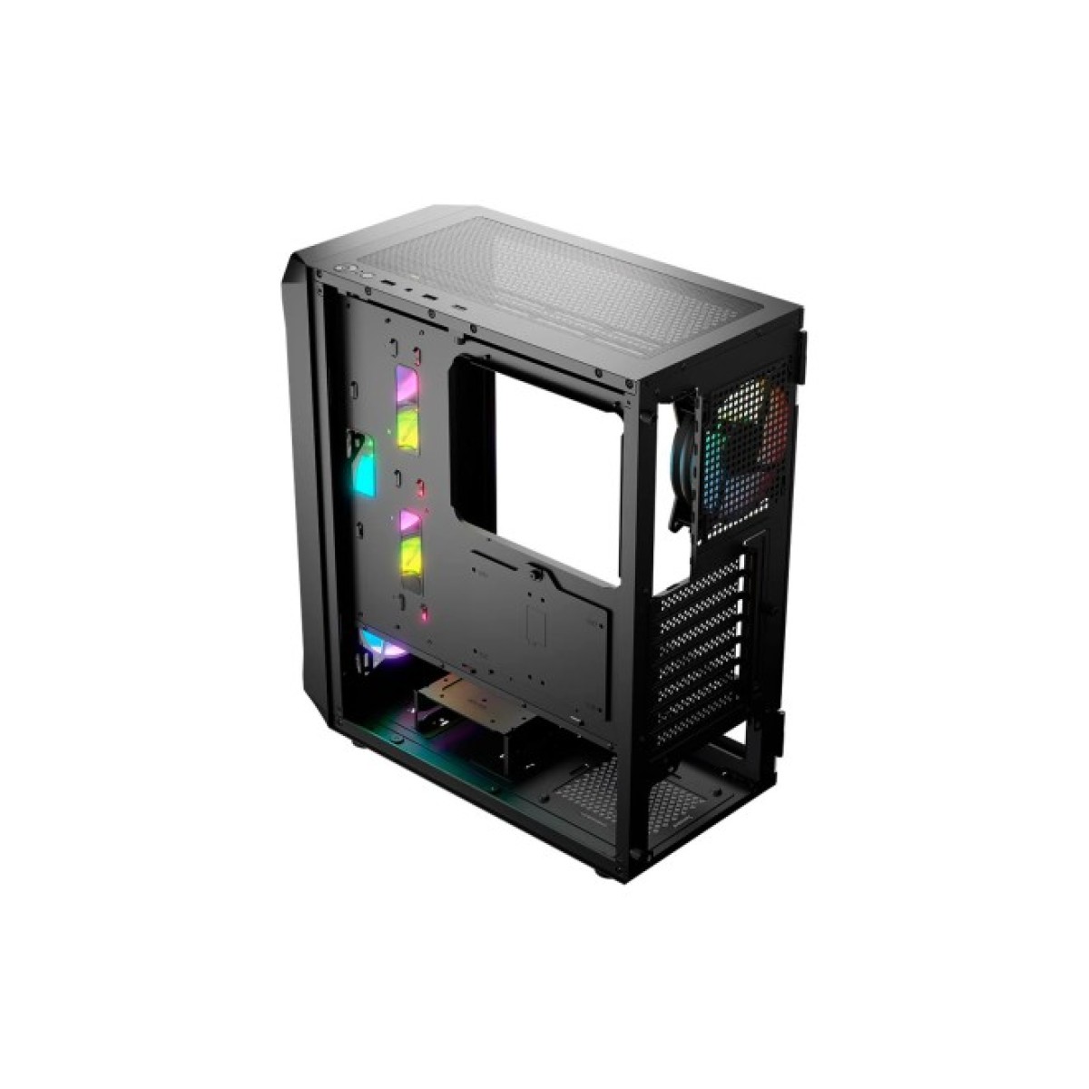 Корпус Logic concept PORTOS MESH+GLASS ARGB fans 4x120mm BLACK (AT-PORTOS-10-0000000-0002) 98_98.jpg - фото 3