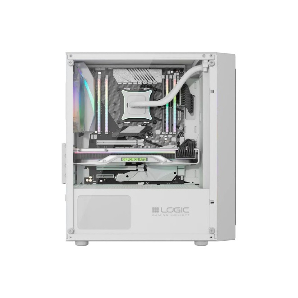 Корпус Logic concept ATOS MESH+GLASS ARGB fans 3x120mm WHITE (AM-ATOS-20-0000000-0002) 98_98.jpg - фото 6