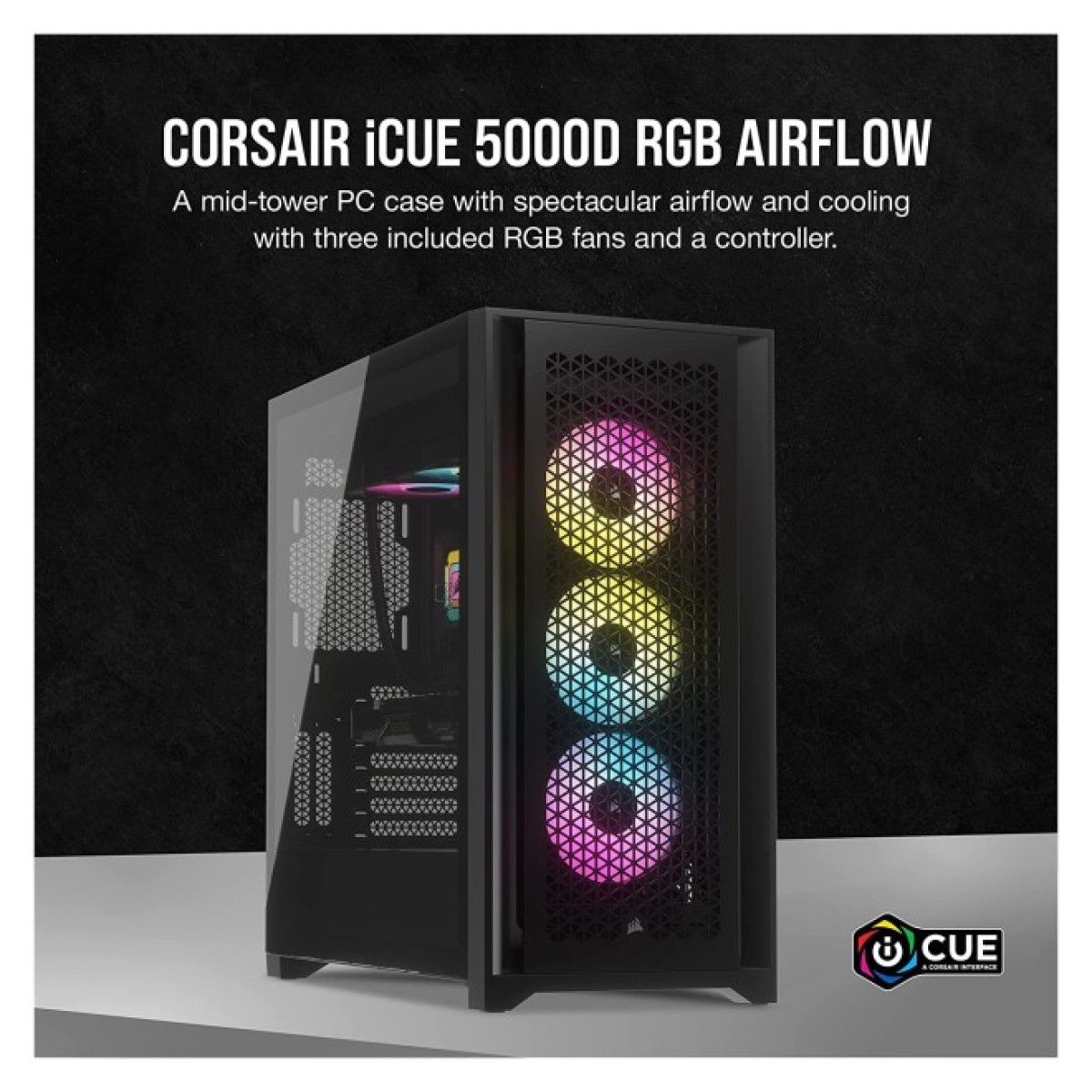 Корпус Corsair iCUE 5000D RGB AirFlow Tempered Glass Black (CC-9011242-WW) 98_98.jpg - фото 6