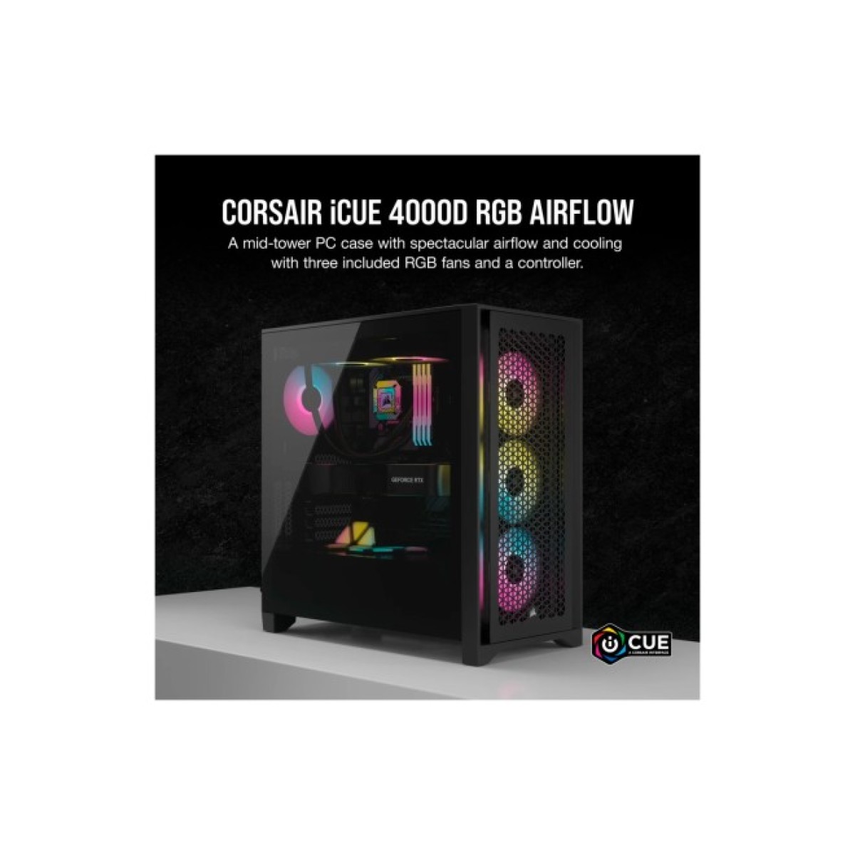 Корпус Corsair iCUE 4000D RGB Airflow Black (CC-9011240-WW) 98_98.jpg - фото 3