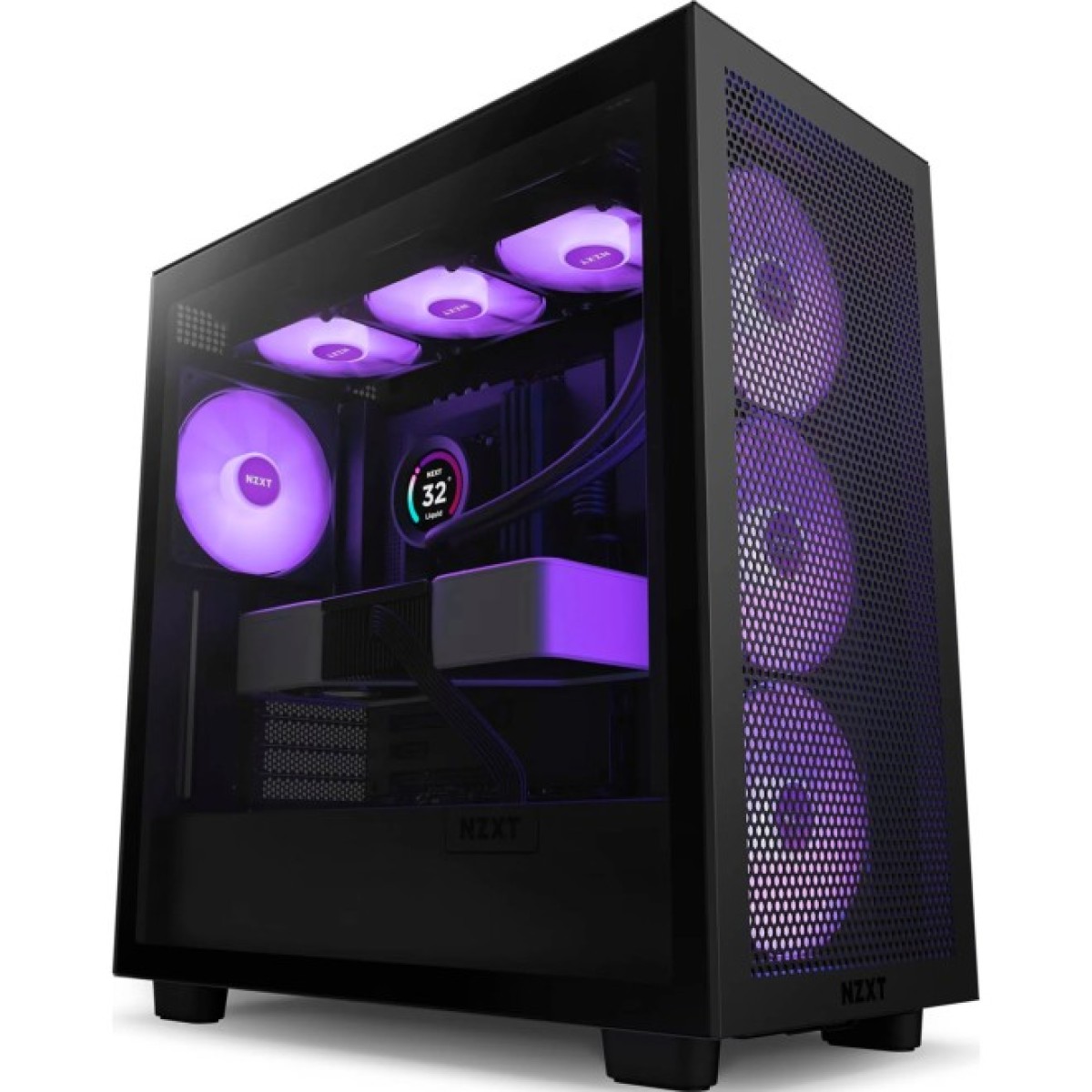 Корпус NZXT H7 Flow RGB 2023 Edition (CM-H71FB-R1) 98_98.jpg - фото 3