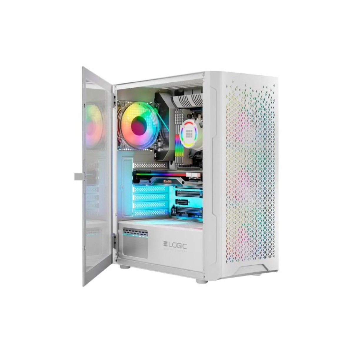 Корпус Logic concept ARAMIS MESH+GLASS ARGB fans 4x120mm WHITE (AT-ARAMIS-20-0000000-0002) 98_98.jpg - фото 9